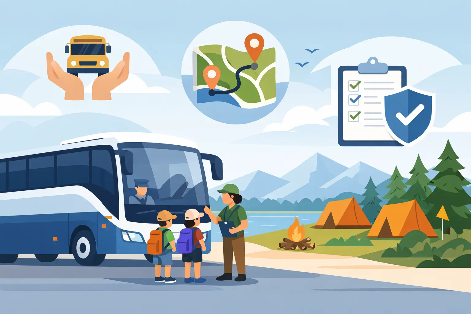 Read more about the article How to Arrange School Camp Transport Safely