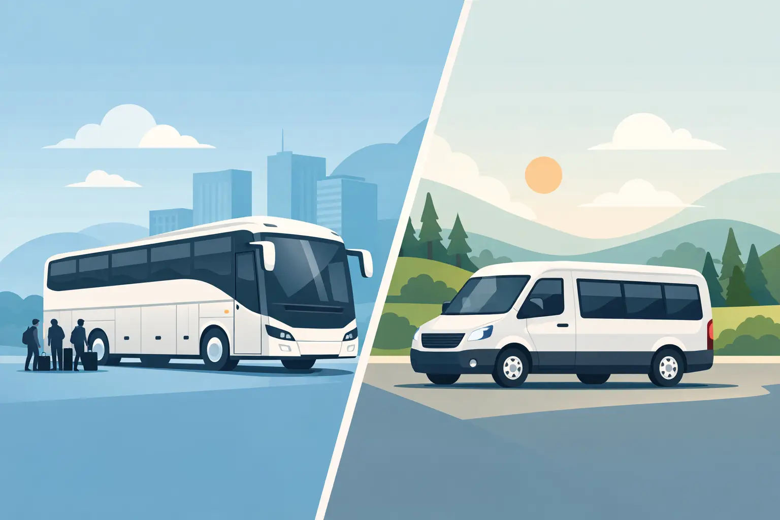 Read more about the article Charter Bus vs Minibus for Your Group Trip