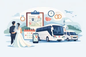 Read more about the article How to Organise Wedding Buses Without Stress