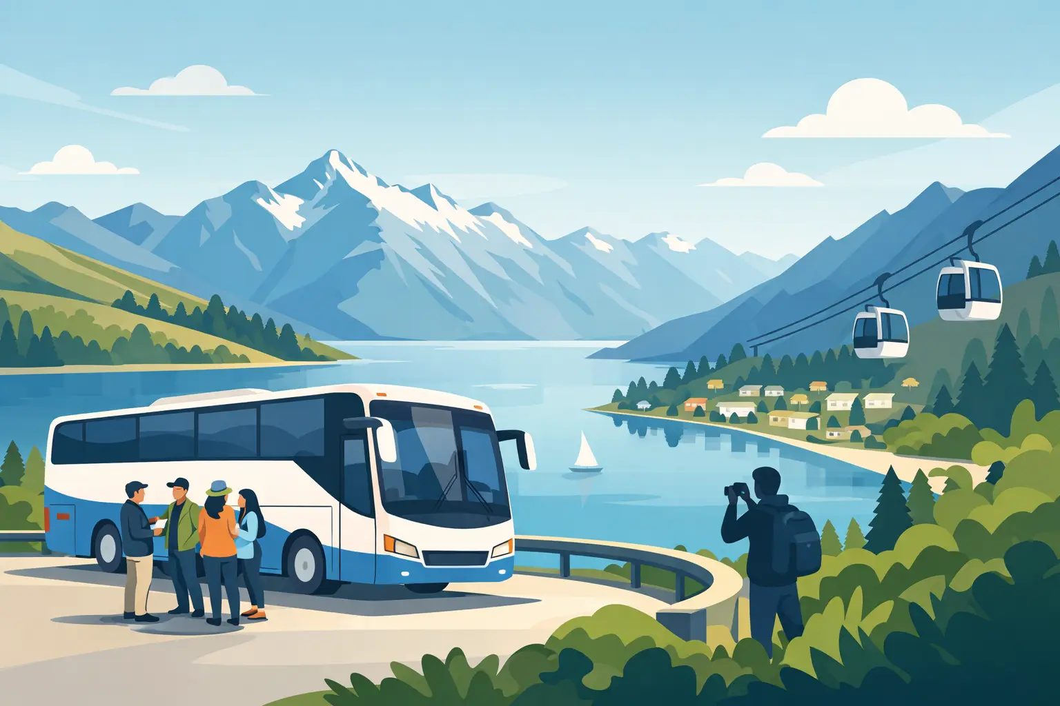 Read more about the article Queenstown Private Bus Charter for Groups